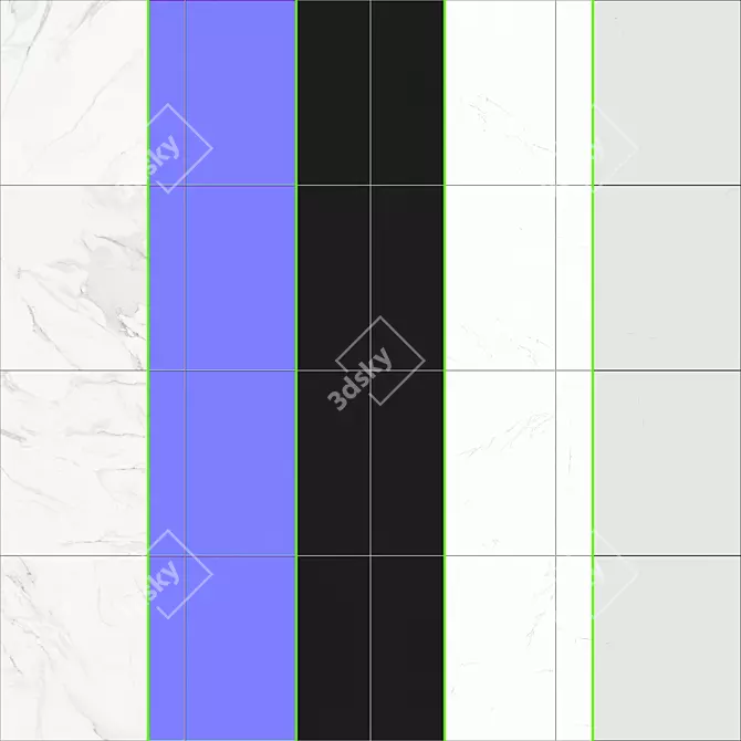Borghini Marble Tile Collection 3D model image 3