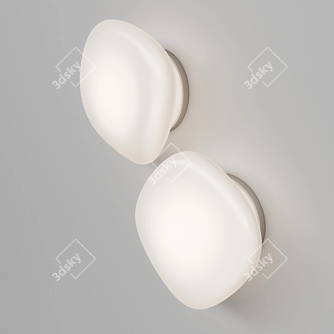 Grok Skata: Stylish Wall/Ceiling Light 3D model image 2