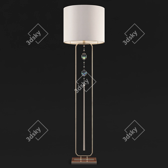 Laos Floor Lamp: Elegant Illumination for any Space 3D model image 1