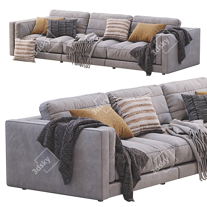 Flexform Lucien Sofa: Stylish & Versatile 3D model image 5