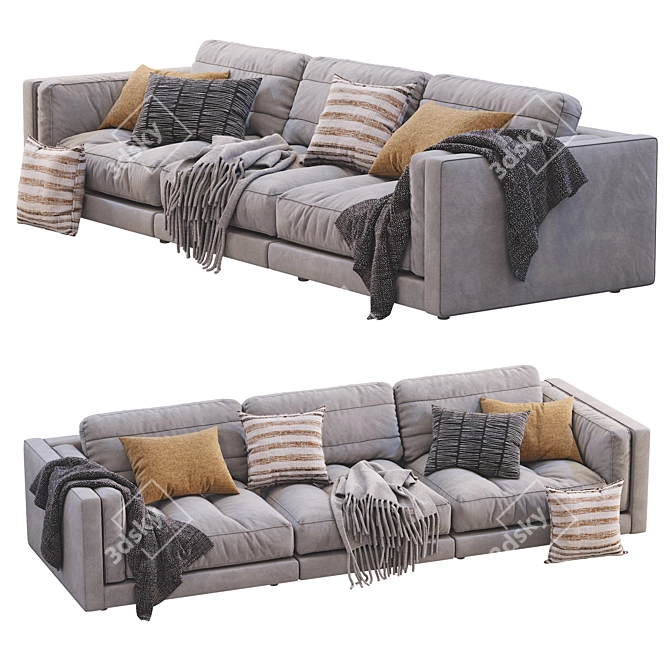 Flexform Lucien Sofa: Stylish & Versatile 3D model image 7