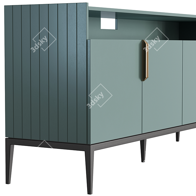 Modern Metropolitan Console Set 3D model image 3