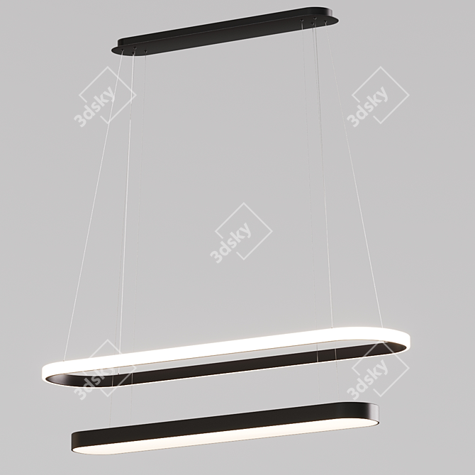 Elegant Hanging Lamp - L 75cm 3D model image 2