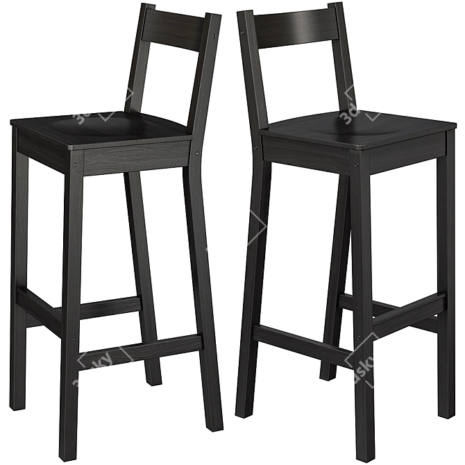 Nordviken Kids Table & Chairs Set 3D model image 5