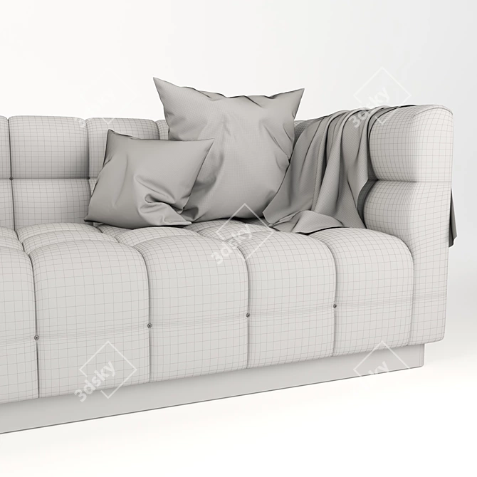 Velvet Delano Sofa: Luxurious Comfort 3D model image 8