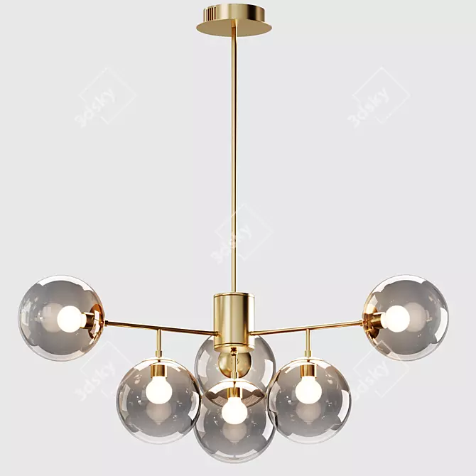 Sleek Hanging Lamps for Any Space 3D model image 2