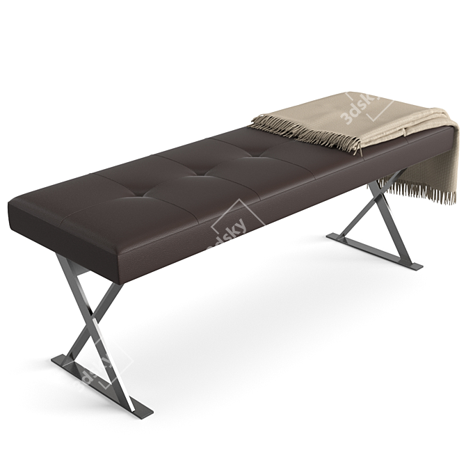 Stylish Pathos Bench/Ottoman 3D model image 6