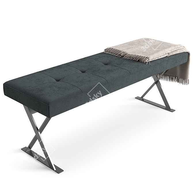 Stylish Pathos Bench/Ottoman 3D model image 7