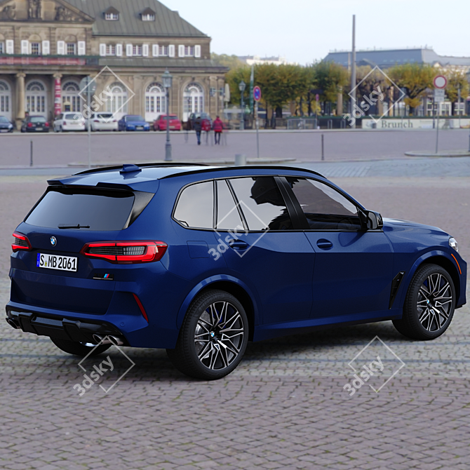 Title: BMW X5 M Competition: Unleash Power 3D model image 4