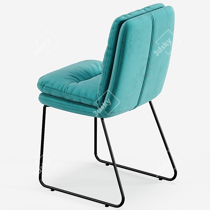 AROOMA Soft Chair: Comfort in Style 3D model image 3