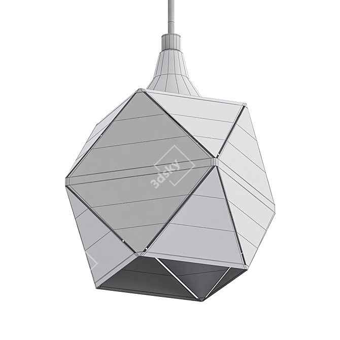 Sleek Welles Pendant Light 3D model image 2