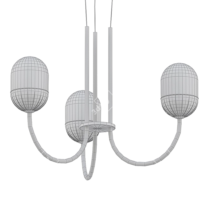 Elegant Carole Chandelier: A Modern Classic 3D model image 2