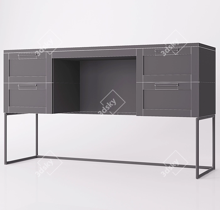 Woodman PIMLICO Writing Desk 3D model image 2