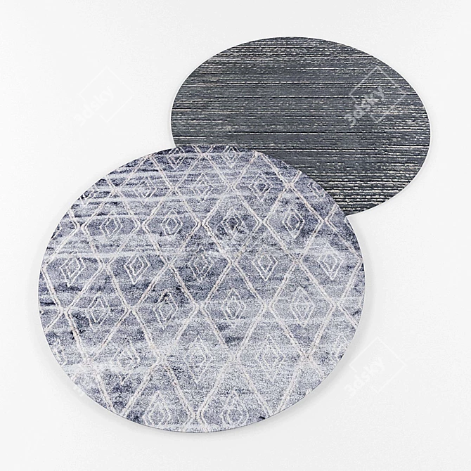 Modern Round Rugs Collection 3D model image 2