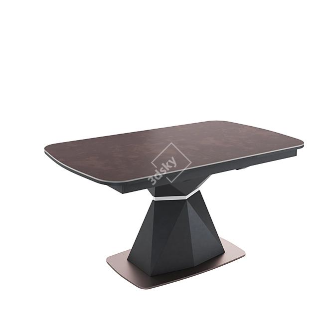 Severin Volcano Cenizal: Sleek Dining Table 3D model image 2