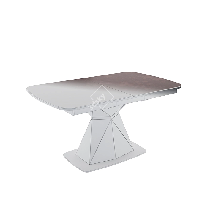 Severin Volcano Cenizal: Sleek Dining Table 3D model image 3