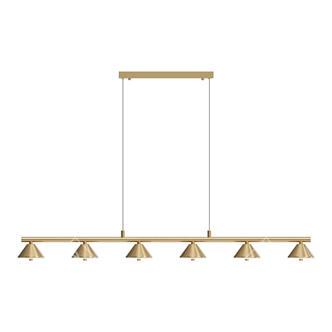 Conical Design LED Pendant: Lampatron GENRE LONG 6 3D model image 3