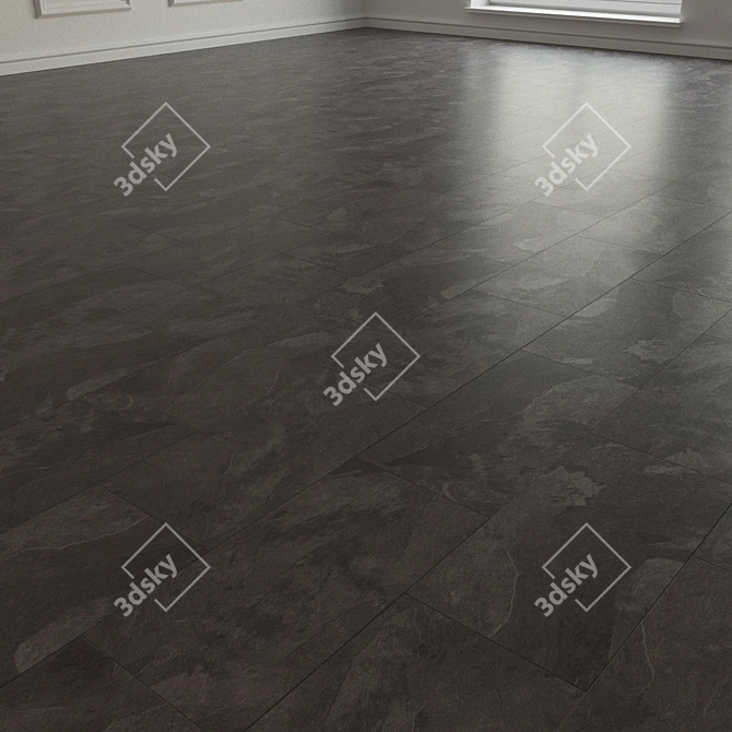 Mustang Slate Porcelain Tile 3D model image 2