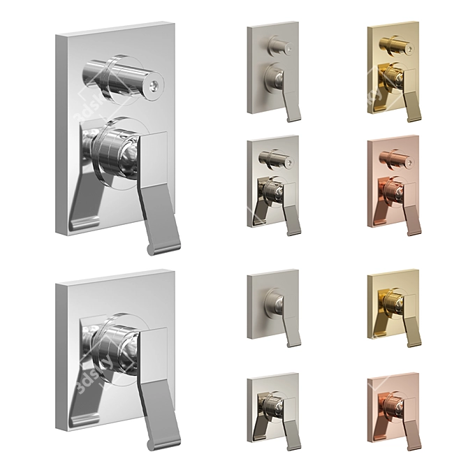 Stella Casanova Wall Mount Faucet 3D model image 1