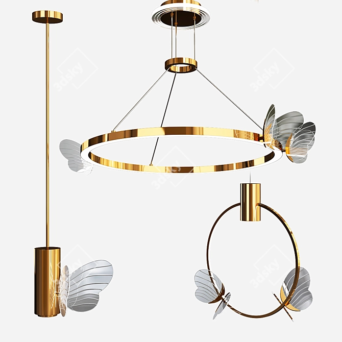 Elegant Babetta Light Collection 3D model image 1