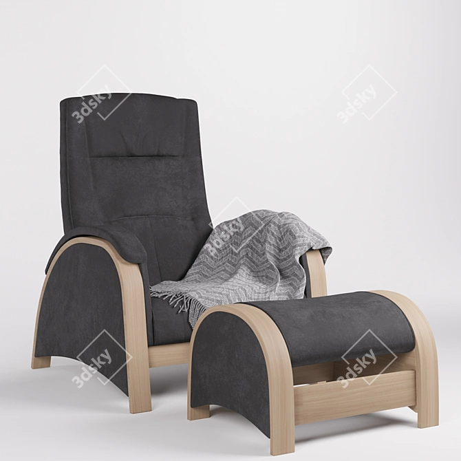 Balance-2 Glider Chair: Comfortable and Stylish 3D model image 1