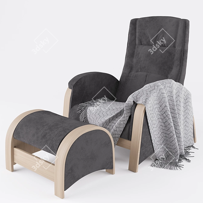 Balance-2 Glider Chair: Comfortable and Stylish 3D model image 4