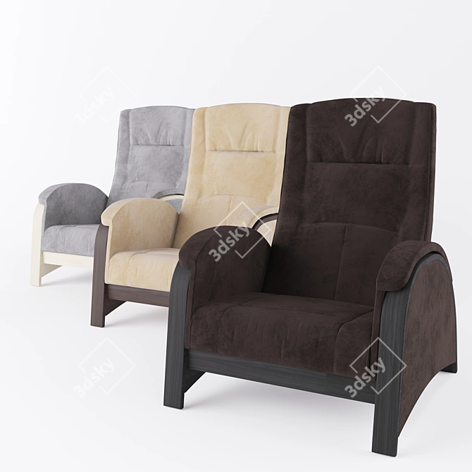 Balance-2 Glider Chair: Comfortable and Stylish 3D model image 6