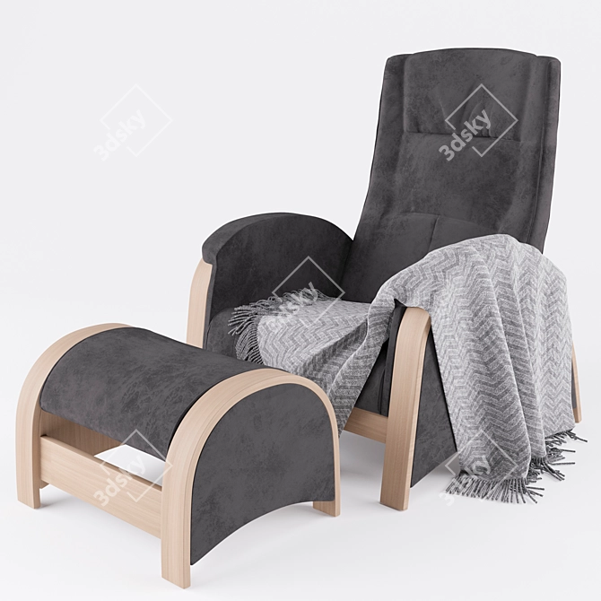 Balance-2 Glider Chair: Comfortable and Stylish 3D model image 9