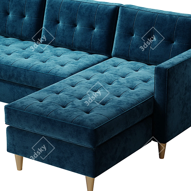 Sagunto Corner Sofa Bed 3D model image 3