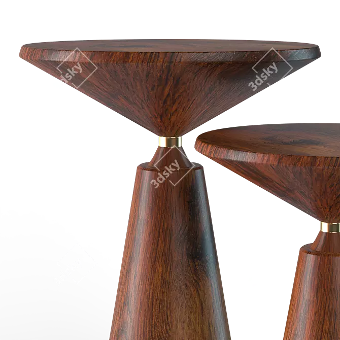 Elegant Nicole Side Table 2017 3D model image 4