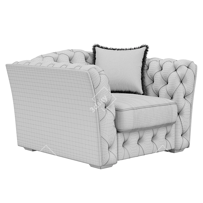 Cozy Comfort: Simpatico Armchair 3D model image 4