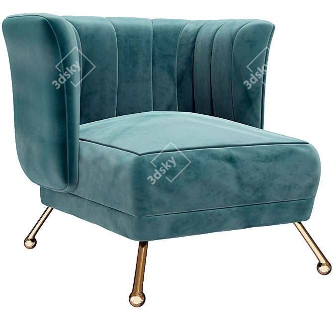 Luxury Iminiti Armchair 2015 3D model image 1