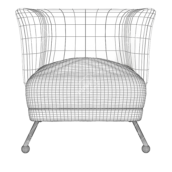 Luxury Iminiti Armchair 2015 3D model image 5