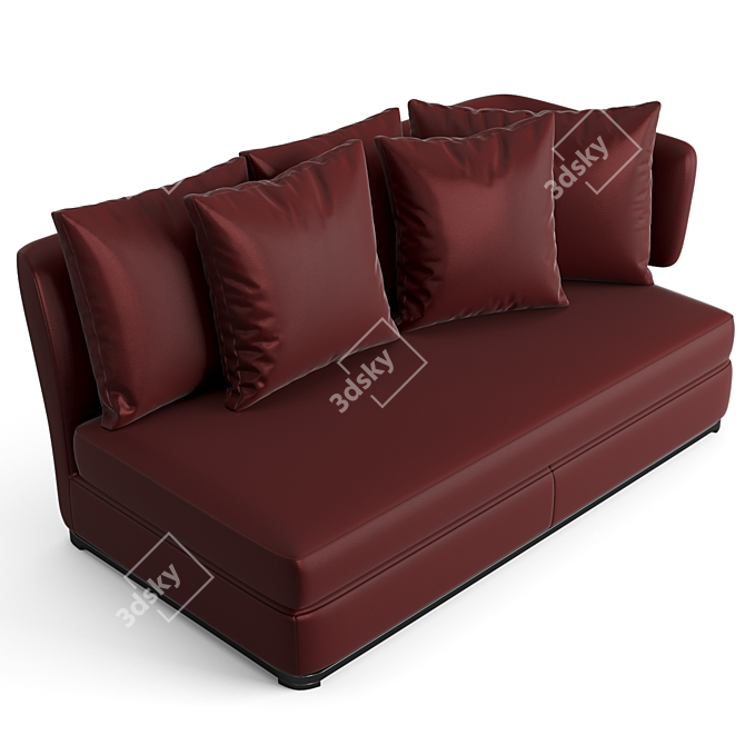 Amoenus Soft Chaise Longue: Luxurious Comfort 3D model image 3