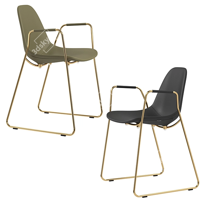Italian Style Mammamia Sled 3D model image 3