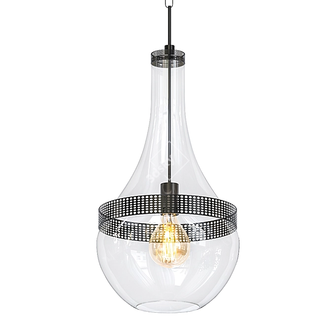 Elegant Hagen Pendant 3D model image 1