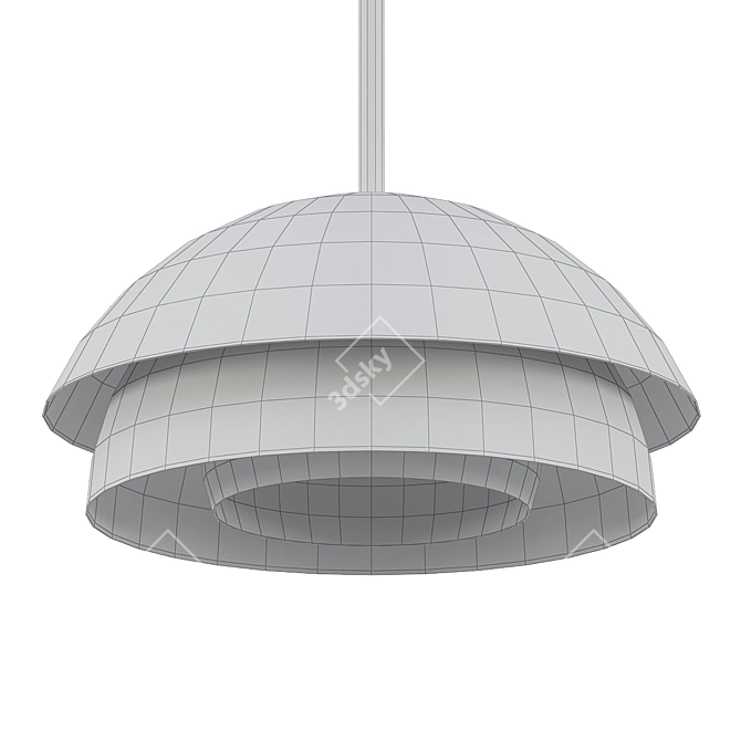 Elegant Lotus Pendant Light 3D model image 2