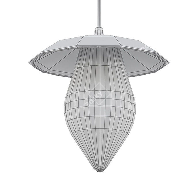 Lana Pendant: Sleek and Stylish Lighting 3D model image 2