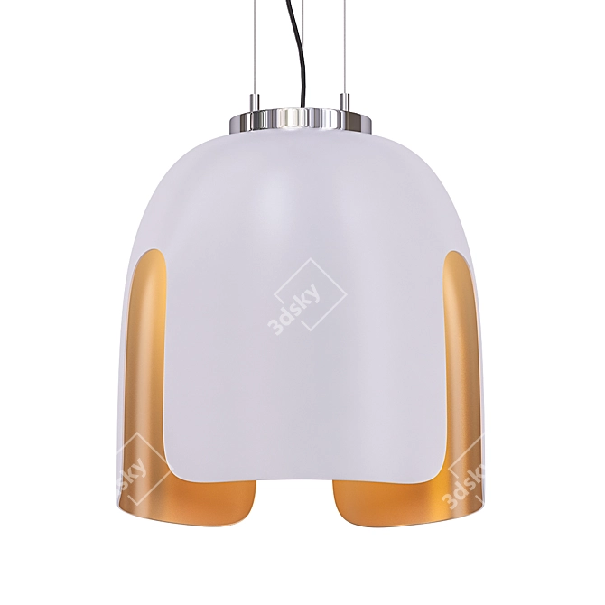 Elegant Madeira Pendant Lighting 3D model image 1