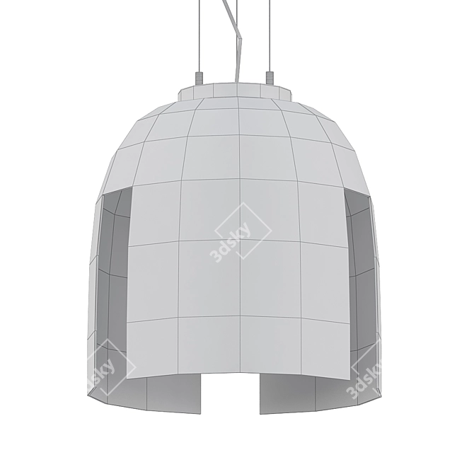 Elegant Madeira Pendant Lighting 3D model image 2