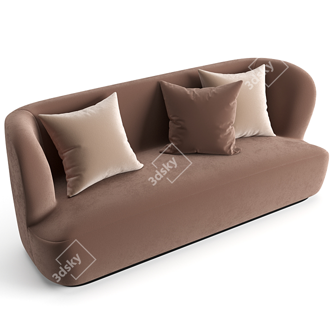 Gubi Beetle 190cm Sofa 3D model image 2