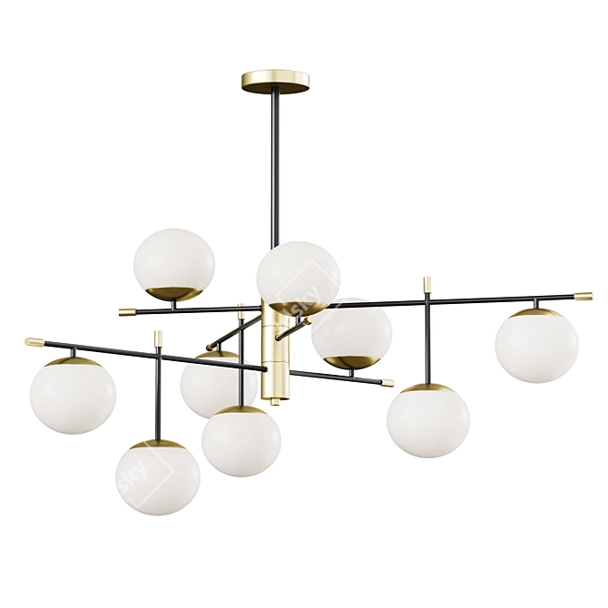 Vintage Elegance Pendant Light 3D model image 1
