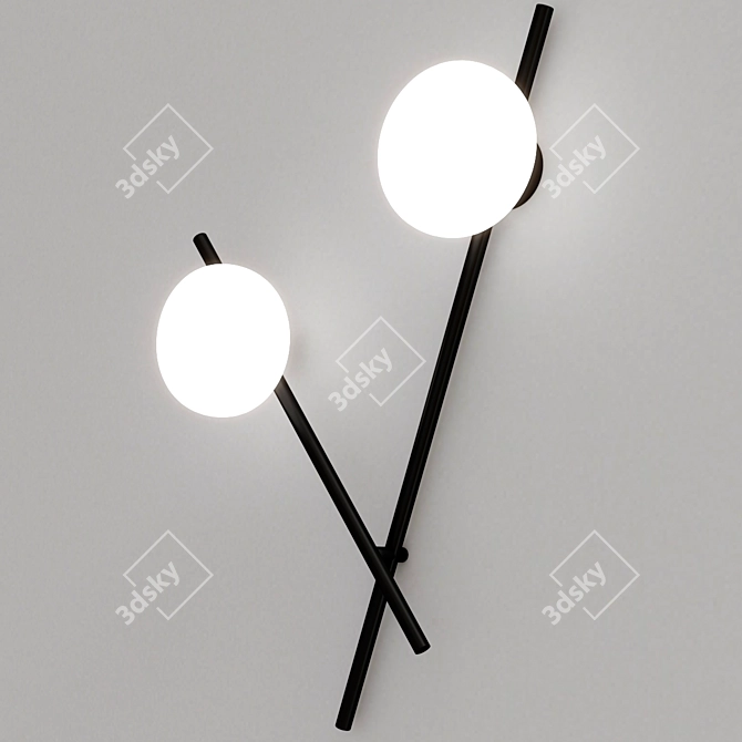 MIKADO Wall Lamp Collection: Sleek and Stylish 3D model image 2