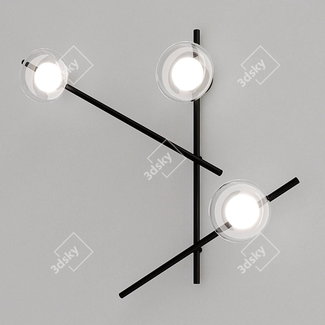 MIKADO Wall Lamp Collection: Sleek and Stylish 3D model image 3