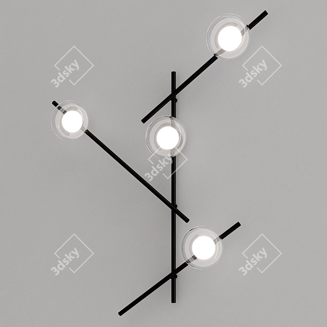 MIKADO Wall Lamp Collection: Sleek and Stylish 3D model image 5