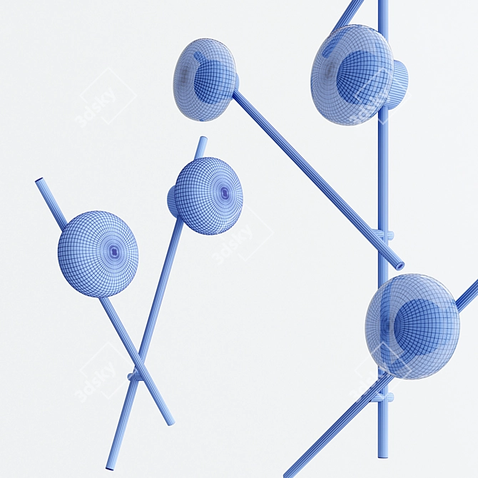 MIKADO Wall Lamp Collection: Sleek and Stylish 3D model image 7