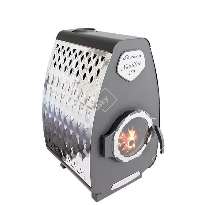 Stoker Nautilus 250: Efficient Heat with Elegant Design 3D model image 1