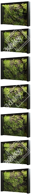 Green Natural Stone Wall1 - 2015 Edition 3D model image 6