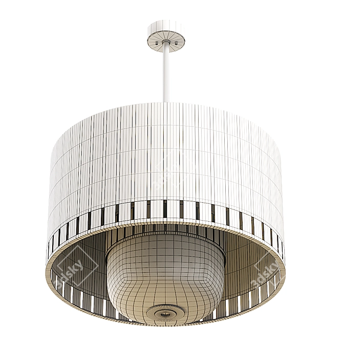 Sophisticated Drum Pendant Light 3D model image 3