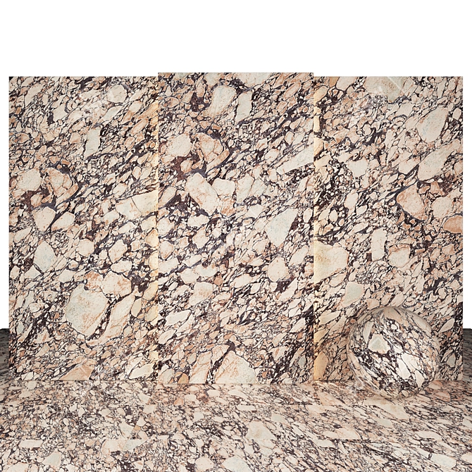 Drama Marble: Elegant Texture Maps for Versatile Designs 3D model image 1